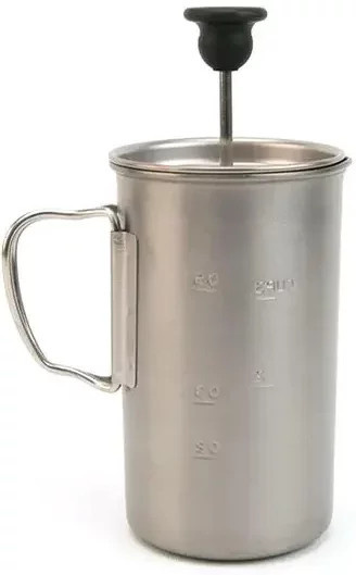 Snow Peak French Press Cafetera aus Titan in Silber - Bild 1