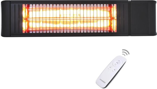 VASNER Teras X20 Infrarot-Heizstrahler 2000 Watt mit Fernbedienung Schwarz B/T/H: 14,0 x 11,0 cm - Bild 1