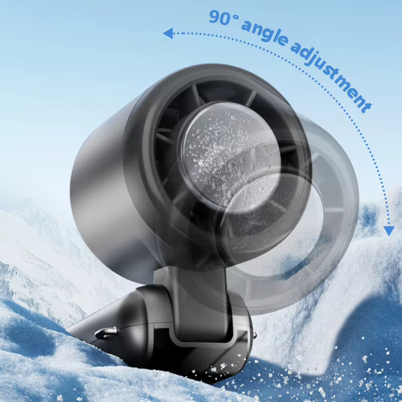 Lenovo Tragbarer Handventilator in Lila mit Digitalanzeige, Faltbarer USB-Tischventilator und Neck-Fan mit Akku - Bild 3