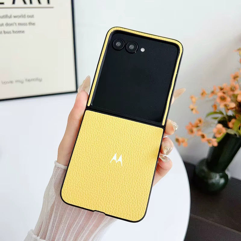 Modische Leder-Klapphülle für Motorola Razr in Bonbonfarben - Bild 2