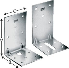 Simpson Strong-Tie Winkelverbinder ADR6090L aus Edelstahl in Silber - Bild 1