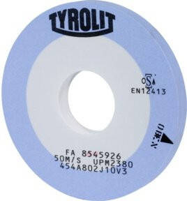 Tyrolit Präzisions-Außenrund-Schleifscheibe Typ A80 in Blau, Durchmesser: 500 mm, Breite: 40 mm, Höhe: 203,2 mm - Bild 1