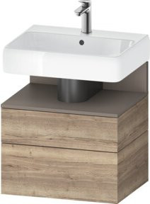 Duravit Waschtischunterschrank Qatego in Braun, B/T/H: 59 x 47 x 59 cm - Bild 1