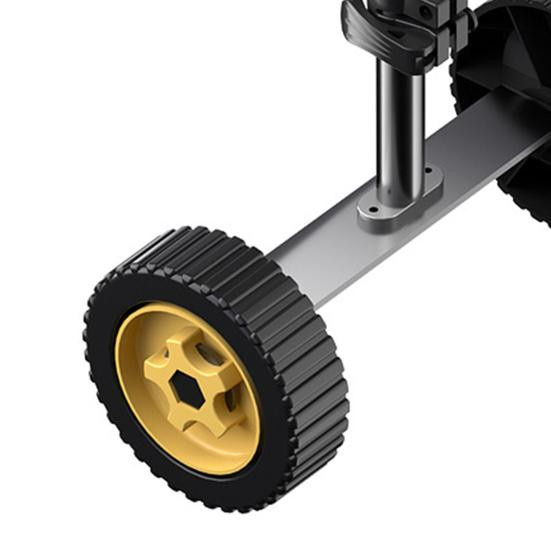 Corefit Rasentrimmer Stützräder in Gelb mit 28mm Aufsatzrädern für einfache Handhabung - Bild 7