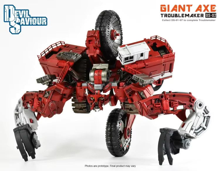 Devil Savior Devastator DS01-08, Actionfigur, Mixer-Auto und Halteimer - Bild 2