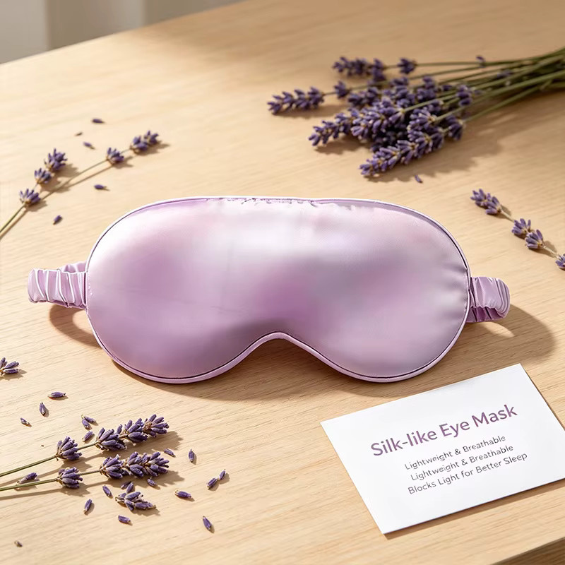 Set aus imitierten Seiden-Augenpads, Unisex - Bild 4