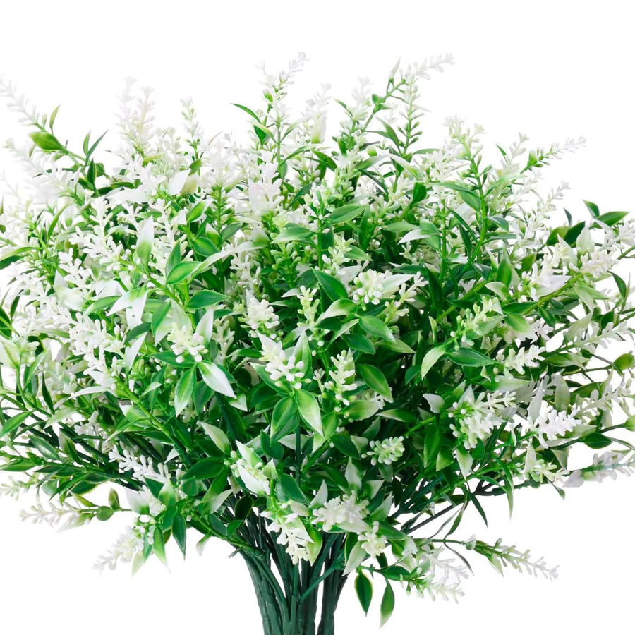 ZQCY Künstlicher Lavendel in Orange aus Kunststoff für Garten, Hochzeit und Dekoration - Bild 2