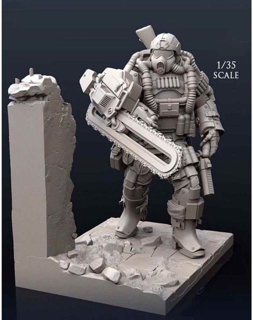GK Bio-Force Nest Destroyer, Resin-Soldatenmodell, unmontierter und unbemalter Bausatz - Bild 1