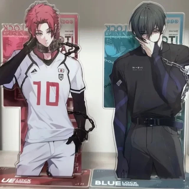 Bandai Blue Lock Acryl Standfigur Rin Itoshi und Sae Itoshi Anime Figur Multicolor - Bild 1