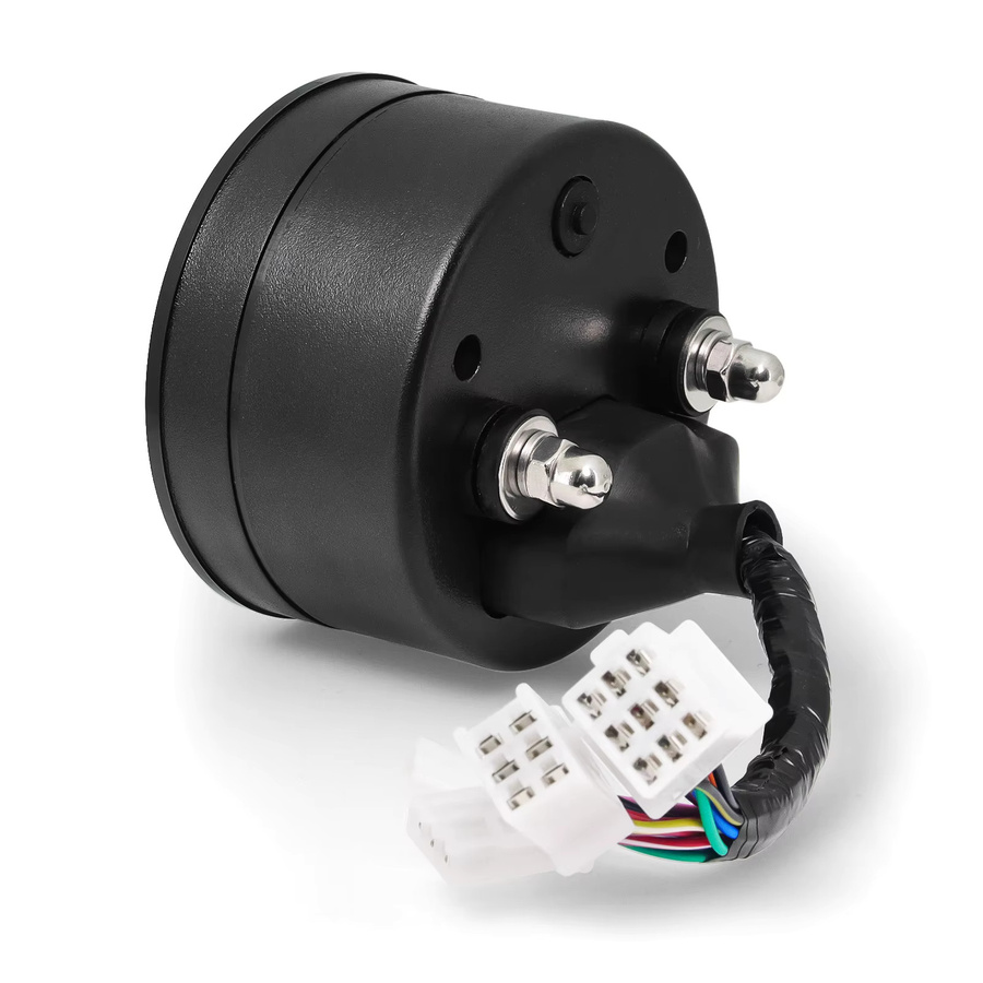 RYSJM Digitaler Multifunktions-Tachometer mit Kilometerzähler, Drehzahlmesser und Ölstandsanzeige in Schwarz für Kawasaki Cafe Racer - Bild 2