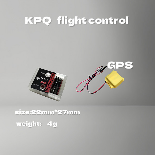 KPQ Flugsteuerung für Flugmodelle mit festen Flügeln, Delta-Flügel SU27, selbststabilisierendes Gyroskop, Drohnen-Flugsteuerung, Kunststoff - Bild 1