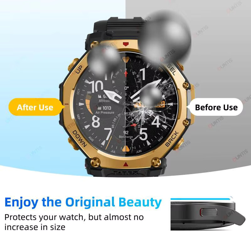 Displayschutzfolie Amazfit T-Rex 3/3 Pro 48 mm, transparent, Silikon - Bild 5