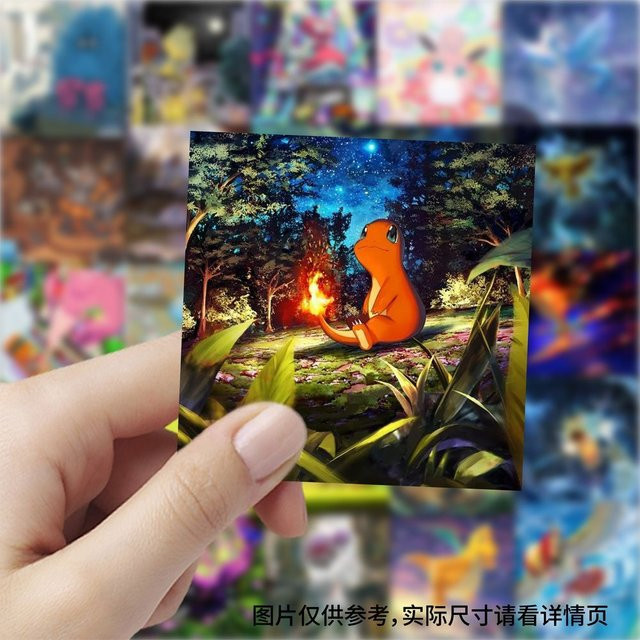 Bandai Pokémon, Kartensticker im japanischen Ölgemälde-Stil, Set / Bundle - Bild 1