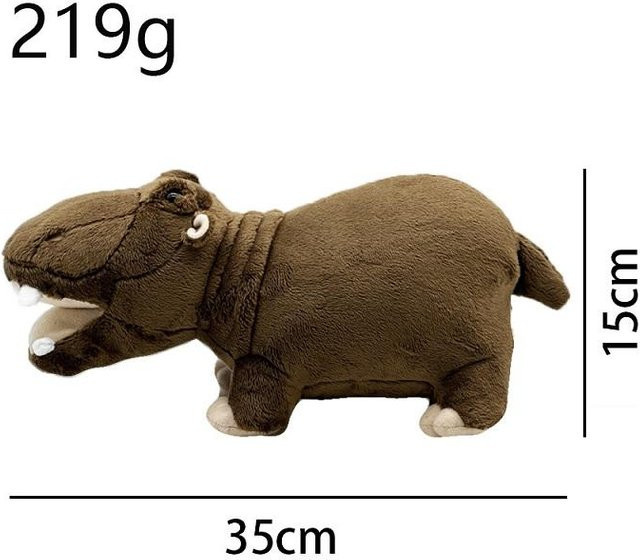 Yiran toy Nilpferd Plüschtier, braun - Bild 1