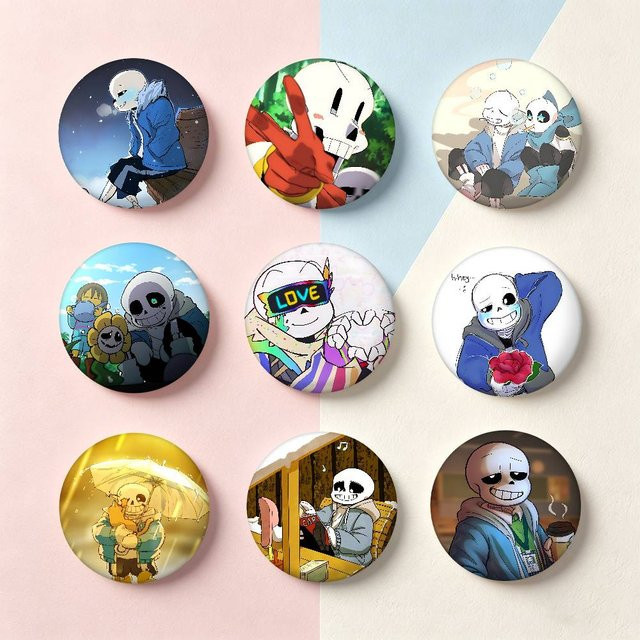 52TOYS Undertale, Acryl-Anstecknadeln, Bunt / Mehrfarbig - Bild 1