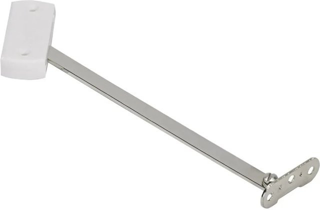 Hettich Klappenstütze KLS 10/200 aus Stahl und Kunststoff in Silber/Vernickelt - Bild 1
