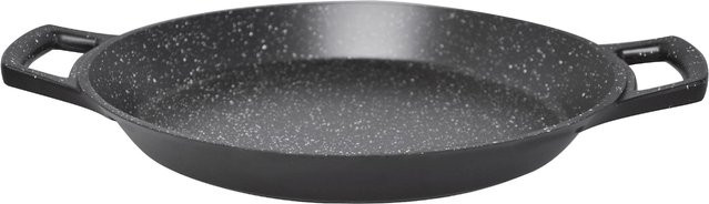 Cheffinger Paella Bratpfanne aus Aluguss Schwarz Durchmesser: 32 cm - Bild 1