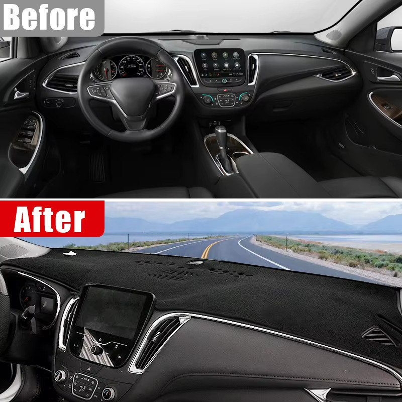 Abaiwai Dashboard Sonnenschutz Abdeckung 3D Matte für Chevrolet Malibu XL, Schwarz - Bild 3