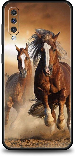 Handyhülle mit Pferde-Motiv in Braun für Samsung Galaxy A-Serie (A56, A36, A26, A24, A12, A14, A16, A50, A70, A20E, A22, A40, A34, A54, A42, A52 5G, A04s, A06) - Bild 1