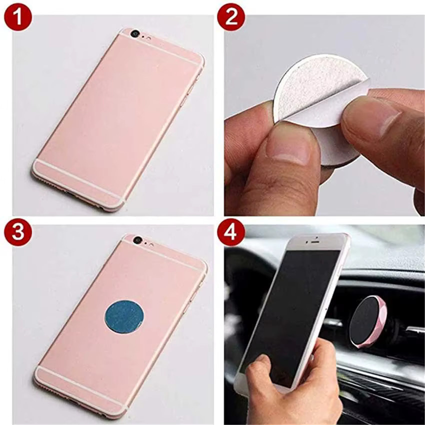 10 Stück JCD Metallplatten aus Eisen als magnetische Halter für Handy und Auto-Telefonständer, Durchmesser: 20 mm bis 70 mm - Bild 4