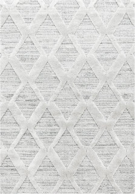Ayyildiz Hochflorteppich Pisa 4703 Grau B: 120 cm, T: 170 cm - Bild 1