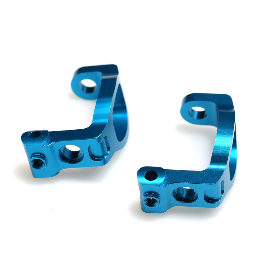Tamiya Aluminium C Hub Carrier Caster Block, Metall, Blau, Zubehör - Bild 2