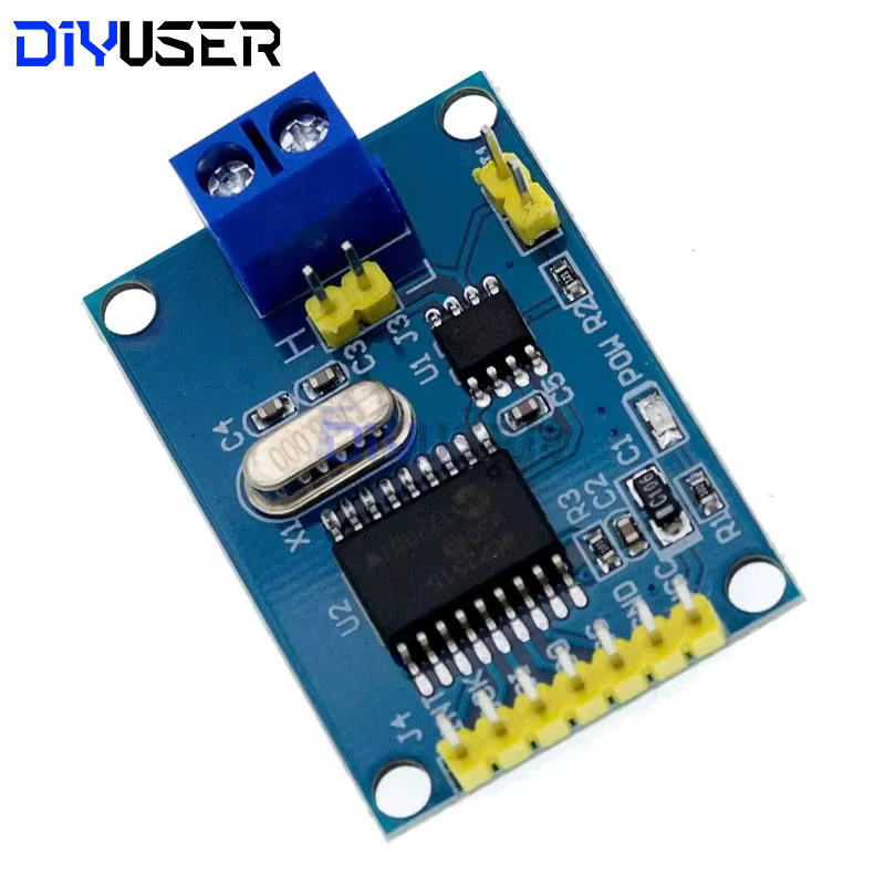 DIYUSER MCP 2515 CAN Bus Modul Board mit TJA 1050 Empfänger und SPI für 51 MCU ARM Controller in Blau - Bild 2