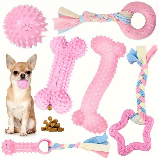 Jiangnan E Hunde-Kauspielzeug-Set, 6er-Pack - Bild 1