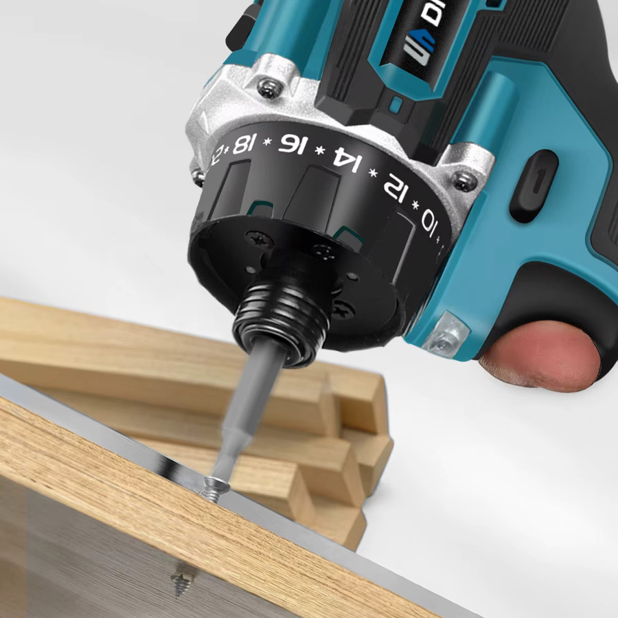 Drillpro Bürstenloser elektrischer Akkuschrauber mit 280 Nm Drehmoment und 20+1 Stufen in Blau, kompatibel mit Makita LXT Akkus - Bild 5