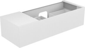 Keuco Waschtischunterschrank Edition 11 in Anthrazit matt mit Soft-Close-Türen, B/T/H: 140 x 35 x 53,5 cm - Bild 1