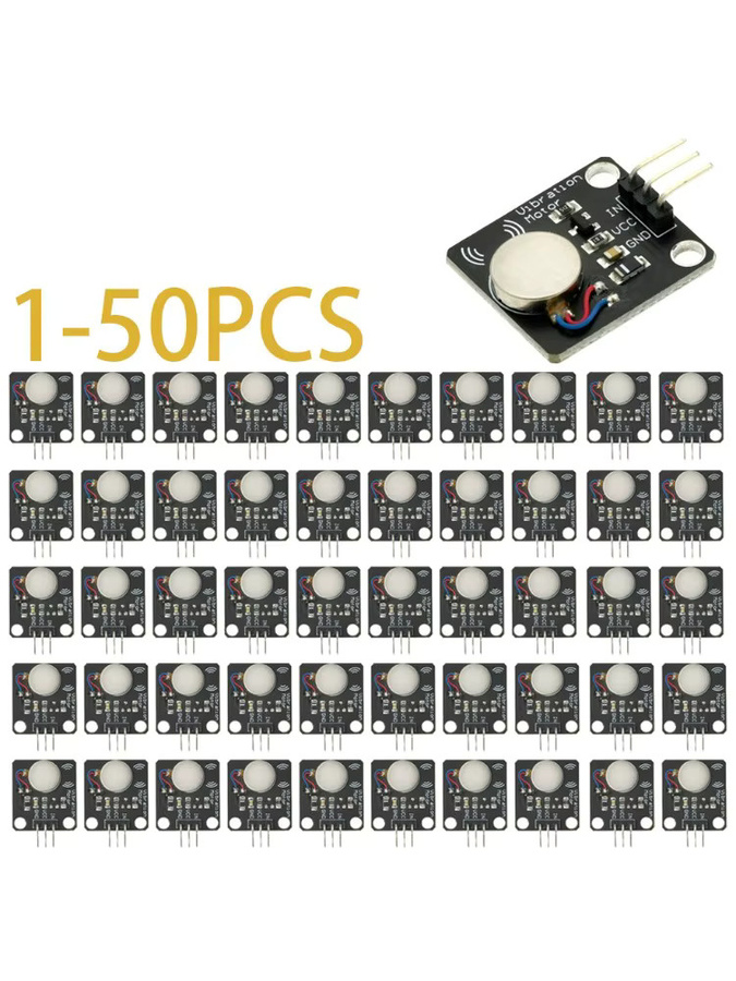 PWM Vibrationsmotor Modul DC Mini Vibrator Schalter Sensor für Arduino UNO MEGA2560 R3 und DIY Elektronik Kits in Schwarz - Bild 3