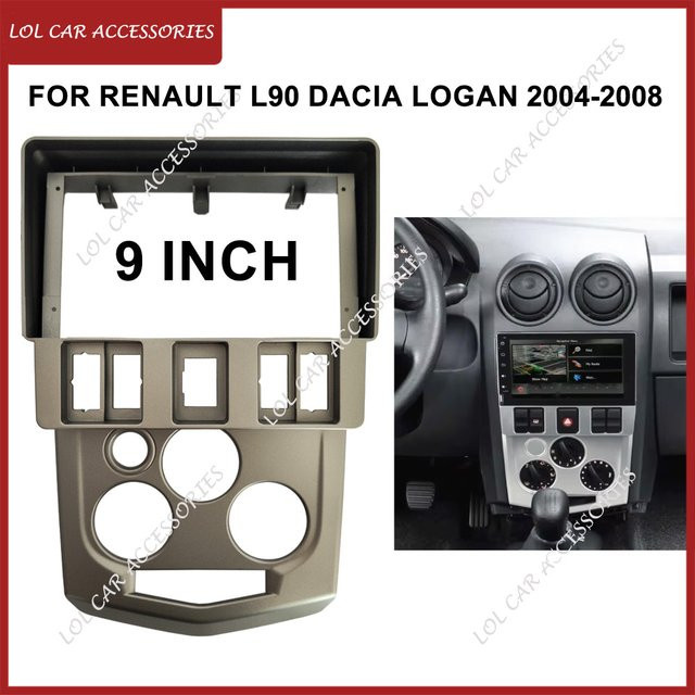 ZUIDID Android Autoradio mit GPS und 9 Zoll MP5 Stereo Player für Renault L90 und Dacia Logan 2013-2017 inklusive 2 Din Panel und Dash Frame - Bild 1