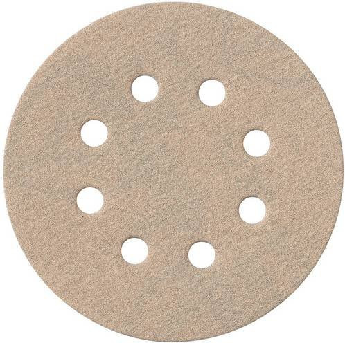 Metabo 25 Haftschleifblätter Professional für Exzenterschleifer, Durchmesser: 125 mm, Körnung: P 80, Korund stearatbeschichtet, Farbe: Beige - Bild 1