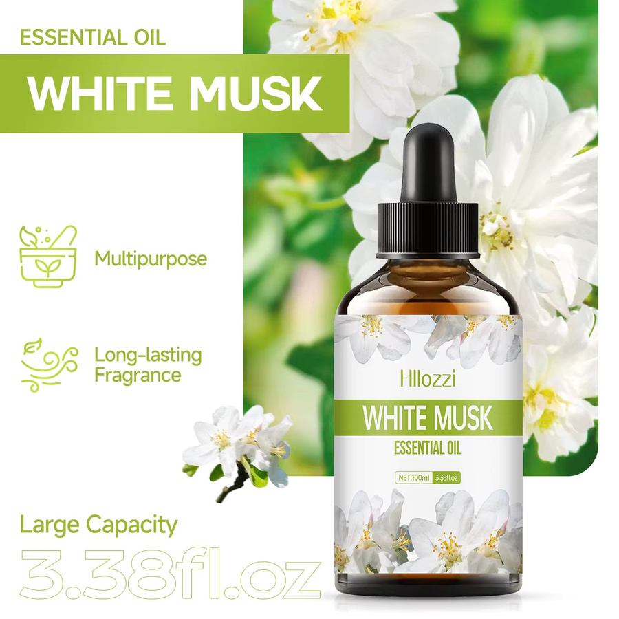 Hllozzi White Musk Ätherisches Öl für Hautpflege und Diffusor - Bild 2