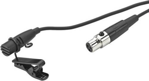 Monacor ECM-402L Lavalier Ansteck-Mikrofon in Schwarz, kabelgebunden - Bild 1
