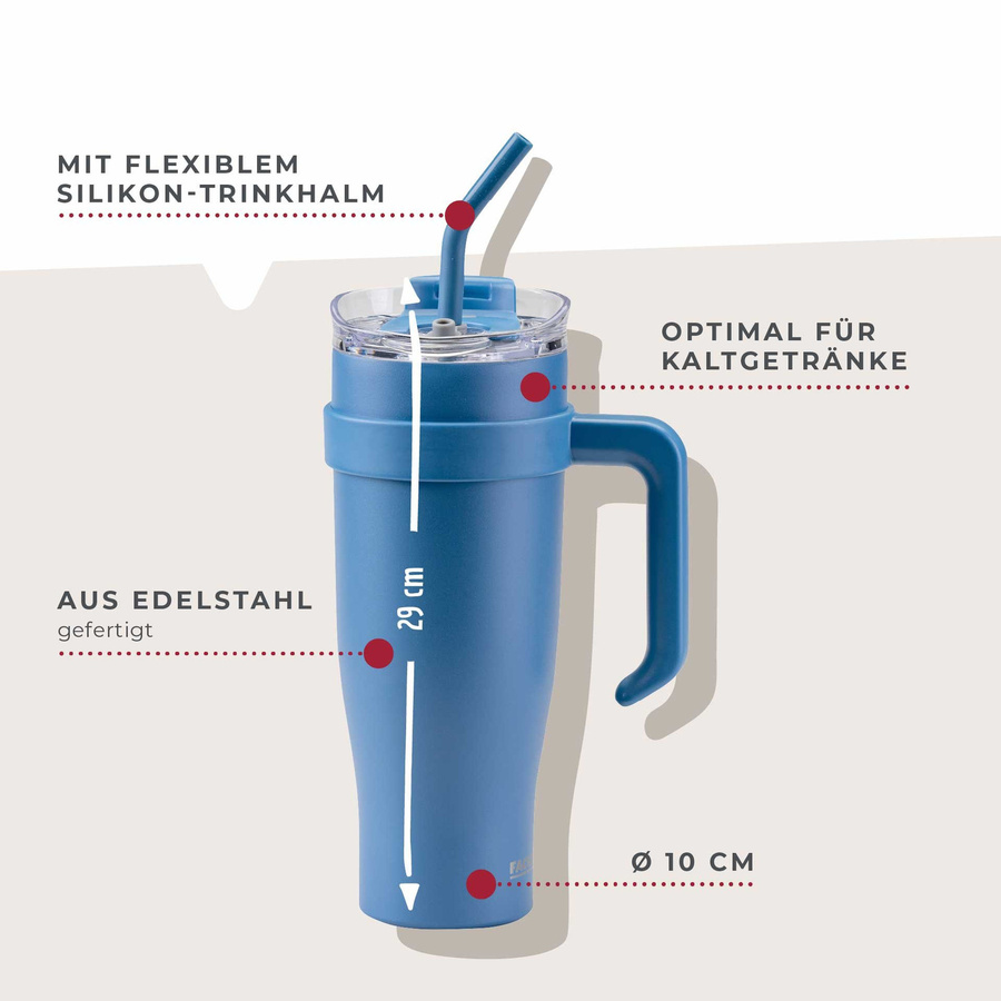 Fackelmann Thermotrinkbecher Blau 1,2 l - Bild 3