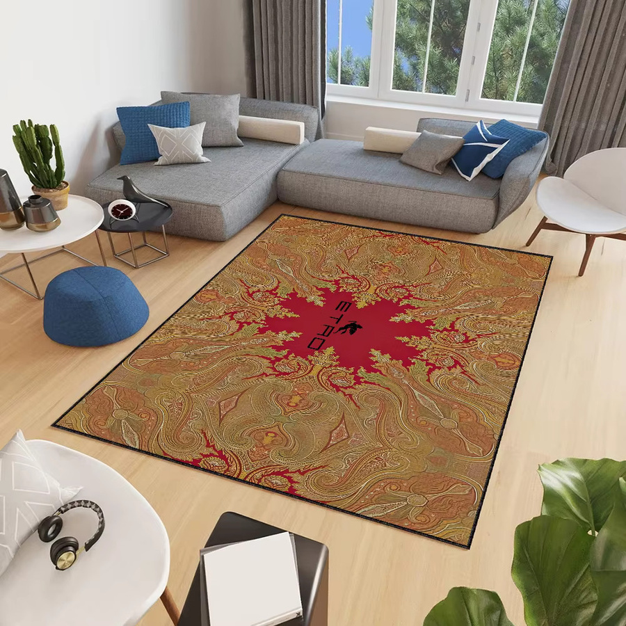 Handgemachter Luxusteppich E-Etro getuftet als Anti-Rutsch-Teppich für Küche, Schlafzimmer oder Wohnzimmer - Bild 4