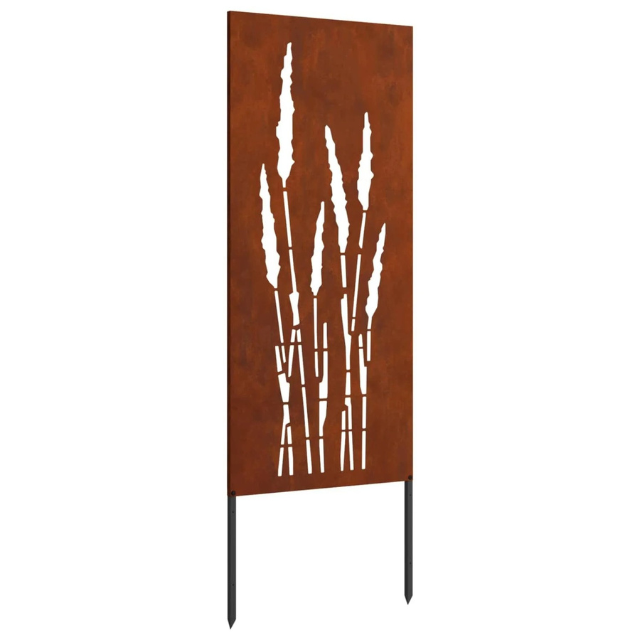 vidaXL Garten Sichtschutz Paravent aus Stahl in Rost-Optik, Farbe: Braun, B/H: 50 x 140 cm - Bild 2