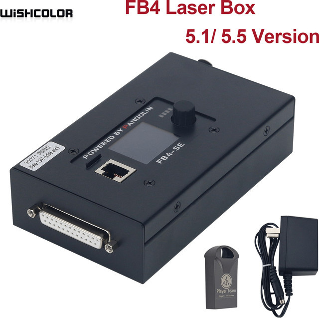 Wishcolor FB4 Laser Box Animation Performance Light in Schwarz mit DMX-Eingang und -Ausgang zur Aktivierung von DL-Beyds 5.1 - Bild 1