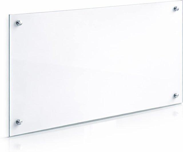 Esilo Küchenrückwand Spritzschutz aus ESG Hartglas in Tile Look, transparent, B: 70 cm, H: 40 cm - Bild 1
