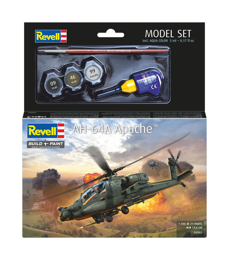 Revell Model Set AH-64A Apache, Modellbau, 1:100, ab 8 Jahren - Bild 5