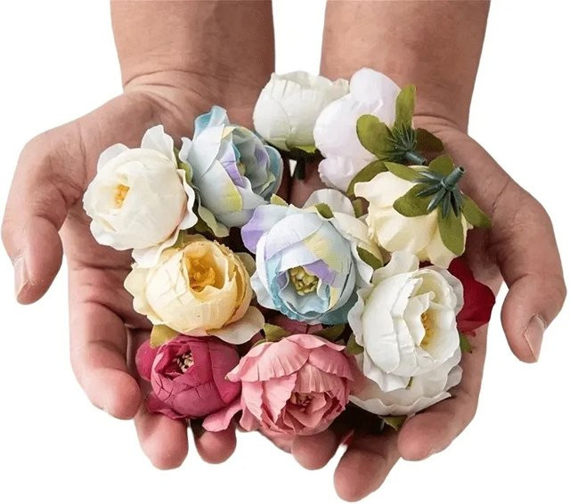 ZQCY Künstliche Seidenrosen in Multicolour für Hochzeit, Valentinstag und DIY-Dekoration - Bild 1