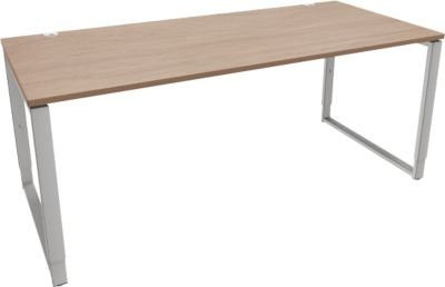 Schäfer Shop Genius Schreibtisch Modena Flex höheneinstellbar in Eiche-Dekor mit Bügelfuß Breite: 180 cm - Bild 1