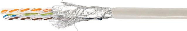 equip Bulkkabel CAT 6 SF/UTP Ethernet LAN 305 m, halogenfrei, Grau/Weiß - Bild 1
