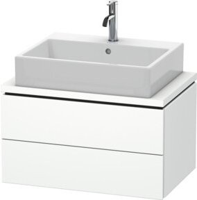 Duravit Waschtischunterschrank Compact L-Cube in Weiß mit 2 Schubkästen, B: 72 cm, T: 47,7 cm, H: 40 cm - Bild 1