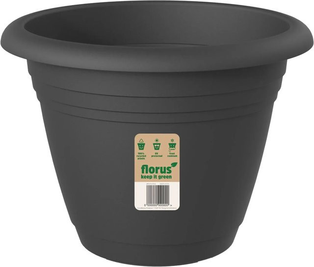 Florus Pflanztopf Mediterran Campana Fiore Alessia in Anthrazit Durchmesser: 39 cm - Bild 1