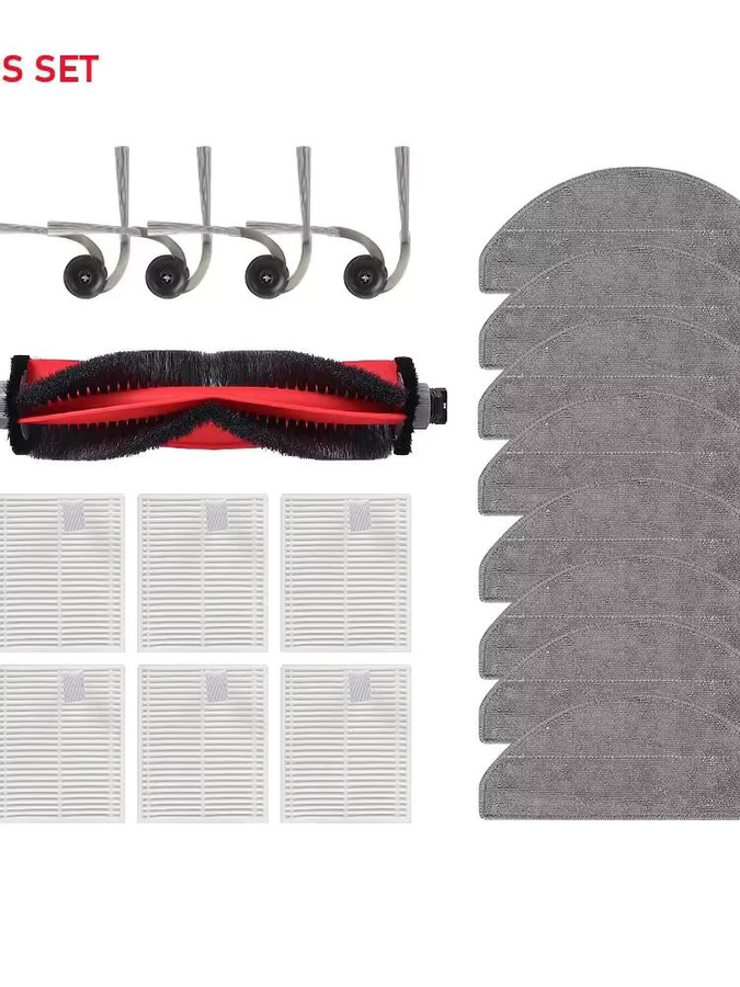 Roborock Ersatzteil-Set mit HEPA-Filter, Mopptuch und Staubdichter Hauptseitenbürste für Q7, M5, L5 und weitere Modelle - Bild 5