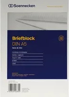 Soennecken Briefblock DIN A5 blank in Weiß und Blau - Bild 1