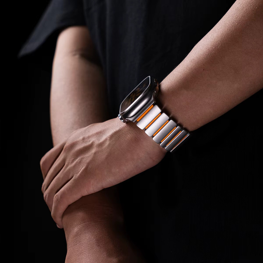 CAOWTAN Uhrenarmband Edelstahl, Silber, Herren - Bild 2