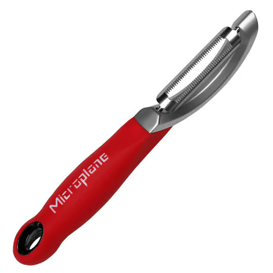 Microplane Profi-Schäler mit gezahnter Klinge in Rot - Bild 2